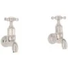 Perrin & Rowe Mayan Wall Bib Taps Nickel -Home Furnishings perrin rowe 4328ni