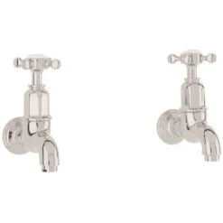 Perrin & Rowe Mayan Wall Bib Taps Nickel