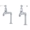 Perrin & Rowe Mayan Deck Mounted Taps With Lever Handles Pewter -Home Furnishings perrin rowe 4332pfwpc