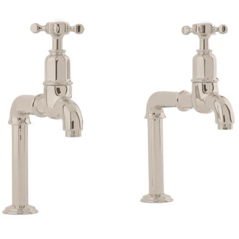 Perrin & Rowe Mayan Deck Bib Taps Nickel 3 Perrin & Rowe Mayan Deck Bib Taps Nickel