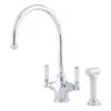 Perrin & Rowe Phoenician Sink Mixer With Rinse, Chrome 1 Perrin & Rowe Phoenician Sink Mixer With Rinse, Chrome -Home Furnishings perrin rowe 4360cpwpc