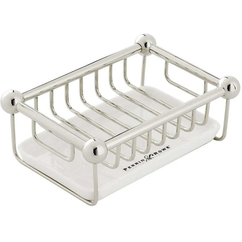 Perrin & Rowe Freestanding Soap Basket Nickel 3 Perrin & Rowe Freestanding Soap Basket Nickel