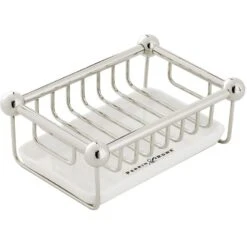 Perrin & Rowe Freestanding Soap Basket Pewter