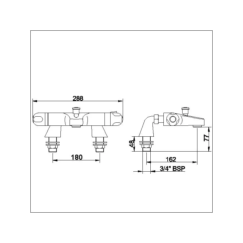 Premier® Premier Thermostatic Bath Shower Mixer 4 Premier® Premier Thermostatic Bath Shower Mixer - Image 2