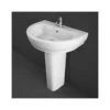 RAK Moon 650mm 1 Hole Basin & Full Pedestal