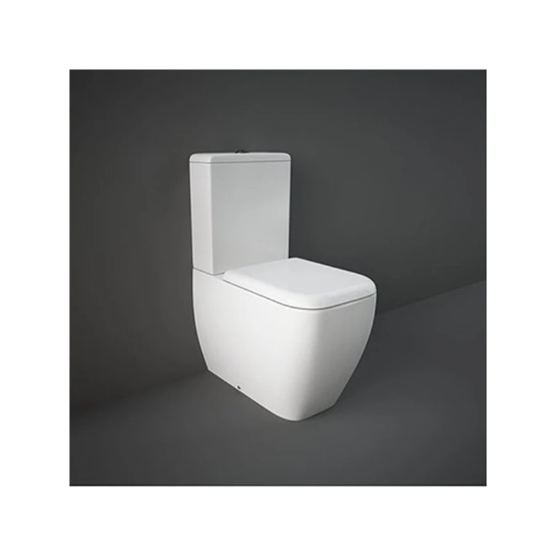 RAK Metropolitan Rimless Closed Back WC Pan, Cistern & Seat 3 RAK Metropolitan Rimless Closed Back WC Pan, Cistern & Seat