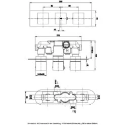 RAK Feeling Square Dual Outlet Thermostatic Shower Valve Black 5 RAK Feeling Square Dual Outlet Thermostatic Shower Valve Black -Home Furnishings rak rakfsv2504s 2