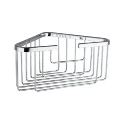 RAK Single Deep Corner Basket Chrome