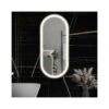 RAK Picture Oval LED Mirror With Demister 1000x550mm Brushed Gold -Home Furnishings rak rakpicovbg5002