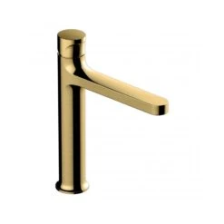 RAK Positano Medium Height Basin Mixer No Waste Brushed Gold