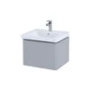 RAK Resort 55cm Single Drawer Basin Unit Matt Stone -Home Furnishings rak rakrstwbu55601