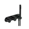 RAK Sorrento Dual Outlet Shower Valve With Handset Matt Black