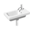 RAK Resort 450mm Cloak Basin 1 Tap Hole Right -Home Furnishings rak rkr45sl1r