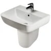 RAK Series 600 Semi Pedestal For 520mm Basin Only