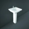 RAK Resort 50cm Basin 1 Taphole -Home Furnishings rak rst50bas1