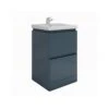 RAK Resort 2 Drawer Floor Unit & Basin 550mm Matt Denim Blue