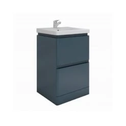 RAK Resort 2 Drawer Floor Unit & Basin 550mm Matt Denim Blue