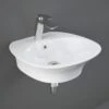 RAK Sensation 55cm Basin 1 Tap Hole -Home Furnishings rak senwb5501awha