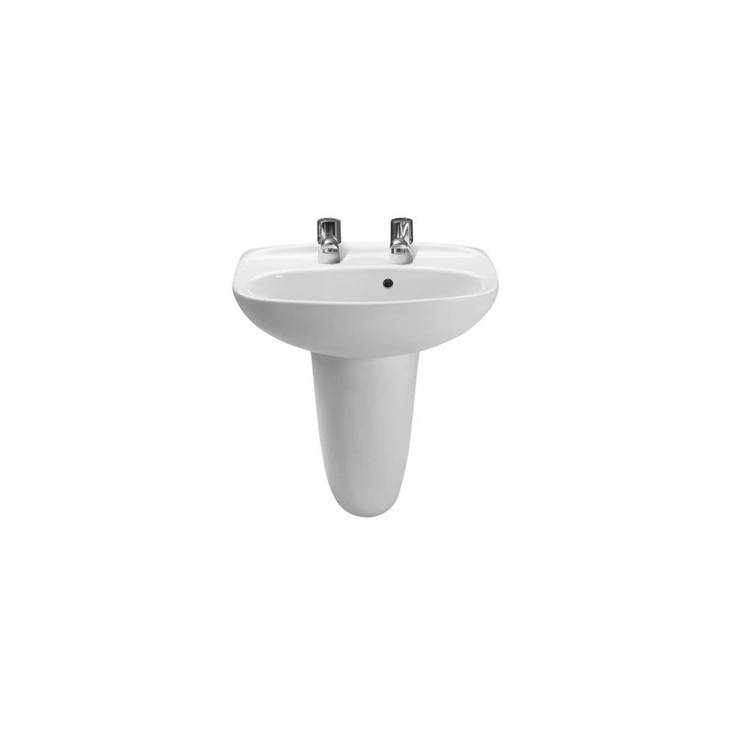 Roca Laura Wall-Hung Cloakroom Basin 450 X 340mm 2 Tapholes 3 Roca Laura Wall-Hung Cloakroom Basin 450 X 340mm 2 Tapholes