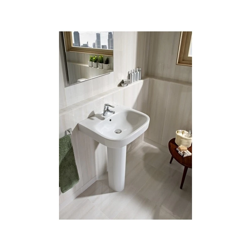 Roca Debba Wall Hung Basin 550x440mm 1 Taphole White 4 Roca Debba Wall Hung Basin 550x440mm 1 Taphole White - Image 2