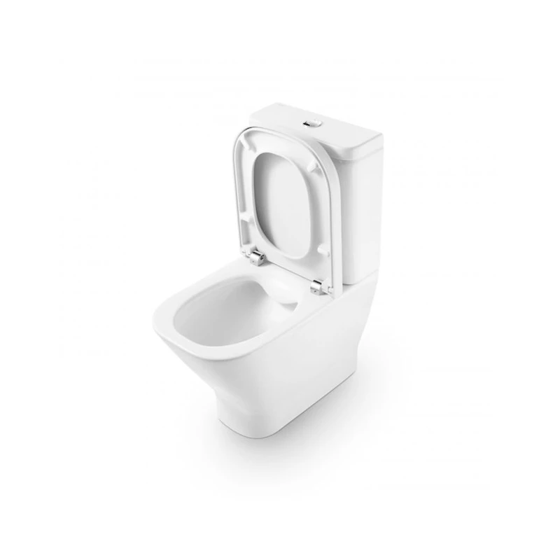 Roca The Gap CleanRim Toilet With Push Button Cistern & Soft Close Seat 5 Roca The Gap CleanRim Toilet With Push Button Cistern & Soft Close Seat - Image 3