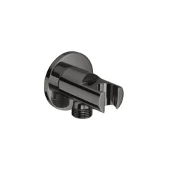 Roca Aqua Round Water Inlet 1/2″ With Shower Bracket Titanium Black