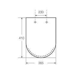 Roca Meridian N Compact Slim Toilet Seat & Cover -Home Furnishings roca 8012a3001 2
