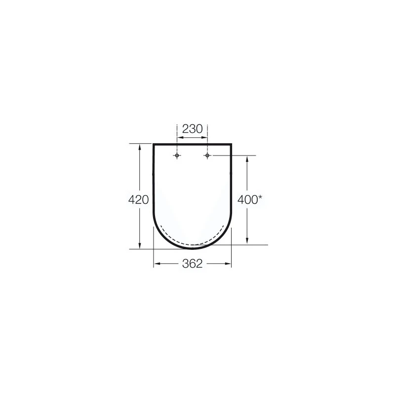 Roca Meridian-N Compact Toilet Seat White 4 Roca Meridian-N Compact Toilet Seat White - Image 2