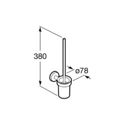 Roca Twin Toilet Brush Holder -Home Furnishings roca 816715001 3