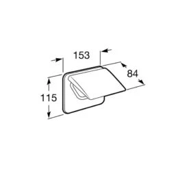 Roca Hotels 2.0 Toilet Roll Holder With Cover -Home Furnishings roca 816720001 2