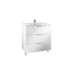 Roca Victoria-N Unik 1000mm 3 Drawer Unit & Basin Gloss White