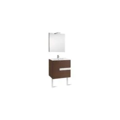 Roca Victoria-N Pack 600mm Unit, Basin, Light & Mirror White