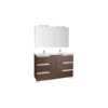Roca Victoria-N Pack 1200mm 3 Drawer Unit, Light & Mirror Grey -Home Furnishings roca 855845153