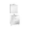 Roca Victoria-N Pack 600mm 3 Drawer Unit, Mirror & Light White -Home Furnishings roca 855849806