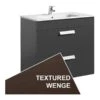 Roca Debba Wall Hung 2 Drawer Basin Unit 80cm Wenge -Home Furnishings roca 856828154