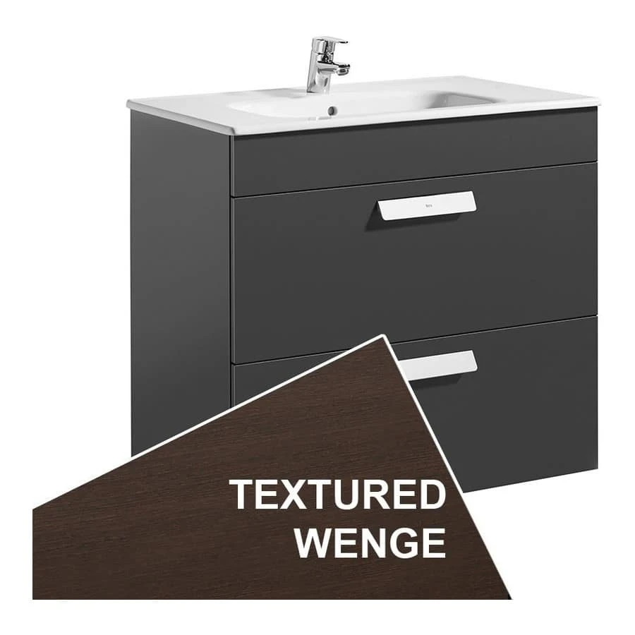 Roca Debba Wall Hung 2 Drawer Basin Unit 80cm Wenge 3 Roca Debba Wall Hung 2 Drawer Basin Unit 80cm Wenge