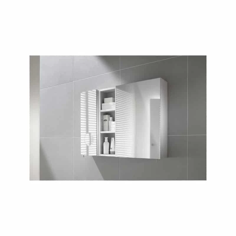Roca Luna Mirrored Cabinet 400 Textured Oak 5 Roca Luna Mirrored Cabinet 400 Textured Oak - Image 3
