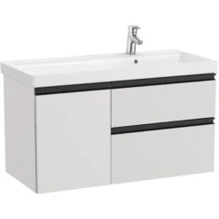 Roca Domi 1000mm Arctic Grey Base Unit & Right Hand Basin