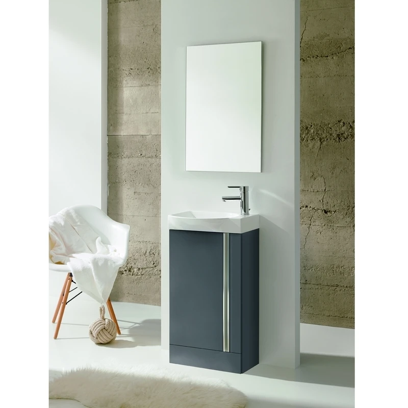 Royo Elegance Floorstanding Cloakroom Unit Pack Gloss Grey 3 Royo Elegance Floorstanding Cloakroom Unit Pack Gloss Grey