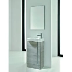 Royo Elegance Floorstanding Cloakroom Unit Pack Sandy Grey