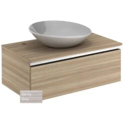 Royo Vida 800mm Sandy Grey 1 Drawer Wall Unit