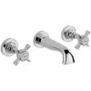 Sagittarius Churchman Wall Mounted 3 Hole Basin Mixer -Home Furnishings sagittarius ch207c