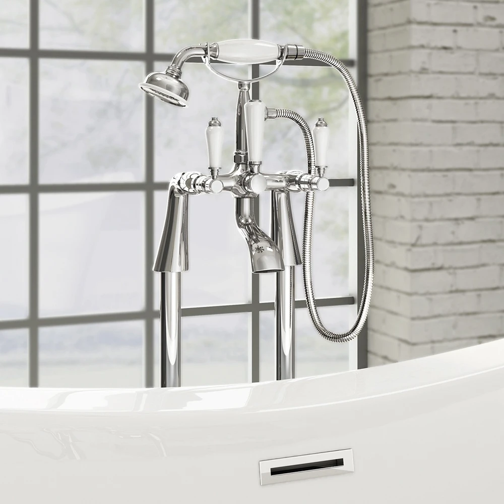 Synergy Henbury KB Freestanding Bath Shower Mixer Tap 4 Synergy Henbury KB Freestanding Bath Shower Mixer Tap - Image 2