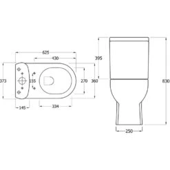 Synergy Tilly Close Coupled Cistern -Home Furnishings synergy sy til08 2