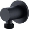 Synergy Round Black Outlet Elbow -Home Furnishings synergy sy we01k