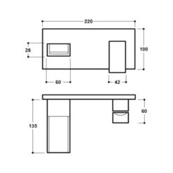 Synergy Tec Studio Z Wall Mounted Basin Mixer Tap 7 Synergy Tec Studio Z Wall Mounted Basin Mixer Tap -Home Furnishings synergy sy z18 n 3