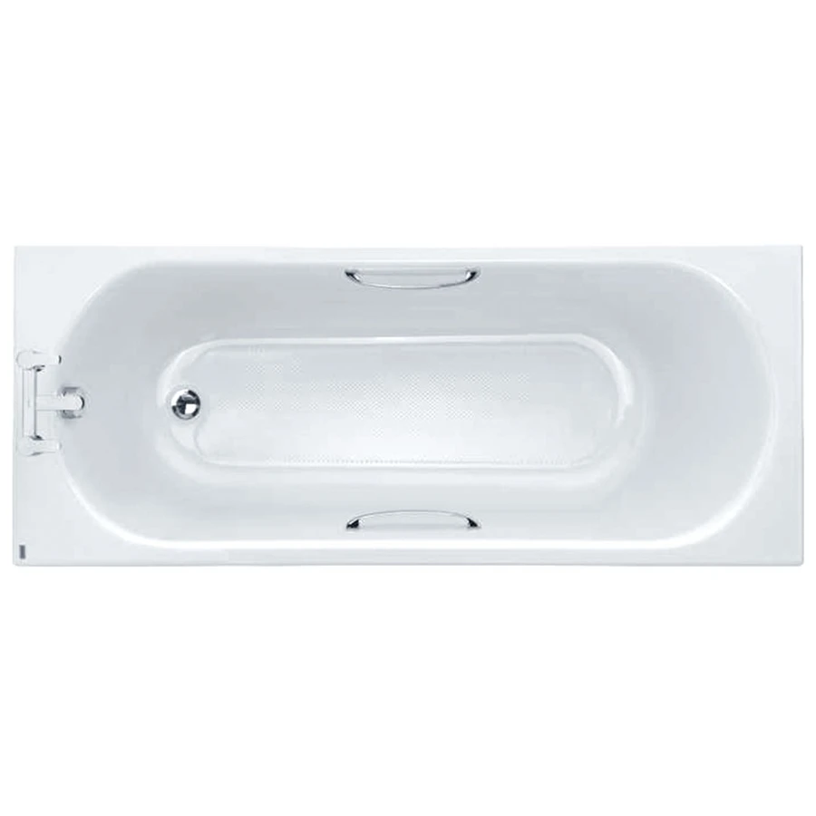 Twyford Opal 1700x700mm Bath 2 Tap Holes Twin Grips Anti Slip 4 Twyford Opal 1700x700mm Bath 2 Tap Holes Twin Grips Anti Slip - Image 2
