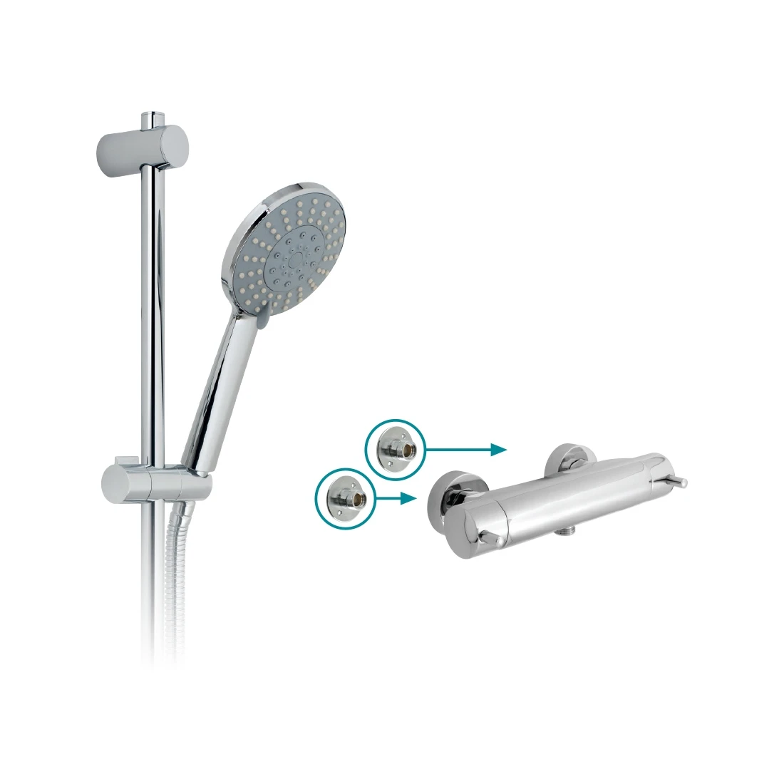 Vado Celsius Exposed Thermostatic Shower Set 3 Vado Celsius Exposed Thermostatic Shower Set