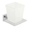 Vado Level Frosted Glass Tumbler & Holder