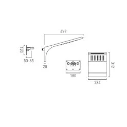 Vado Omika 2 Function Wall Mounted Shower Head 5 Vado Omika 2 Function Wall Mounted Shower Head -Home Furnishings vado omi wmhead cp 2